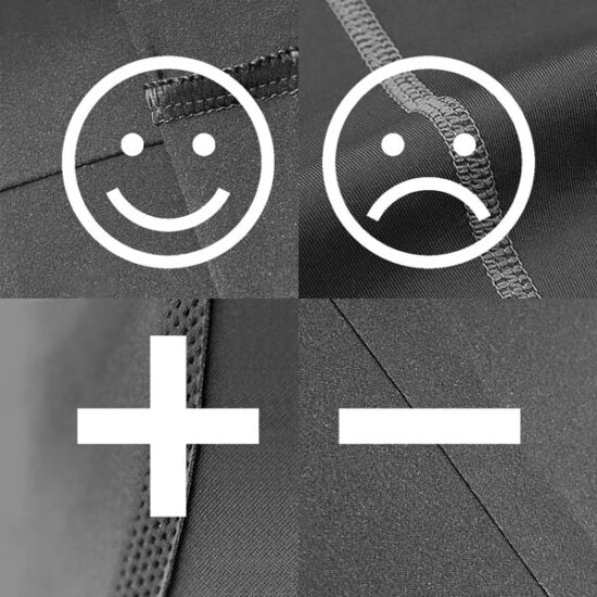 Übersicht der Vor- und Nachteile verschiedener Nahtformen bei Radhosen: Overlock, Flatlock, thermoplastische Kleber, Ultraschall, flüssige Kleber